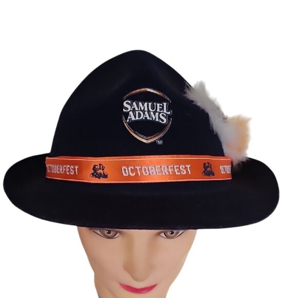 Samuel Sam Adams Promotional Octoberfest Fedora Hat Party Hat Beer Festival - Picture 1 of 7
